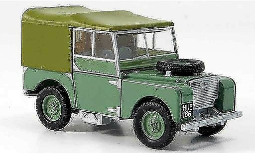 Land Rover 80 Base 1/43 Oxford groen beige modelauto