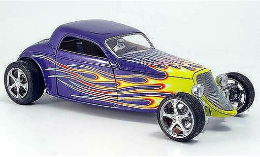 Ford Hot Rod 1933 1/18 Yat Ming coupe lila flamming modelauto