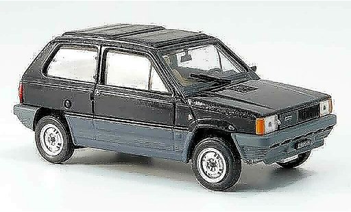 Fiat Panda 45 1/43 Brumm zwart avec capote Doppelvouwdak 1981 modelauto
