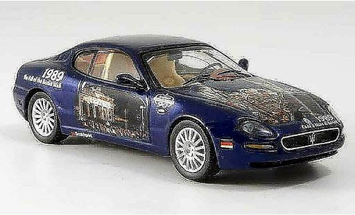 Maserati Cambiocorsa coupe 1/43 IXO blauw 90. geburtstag 2002 modelauto
