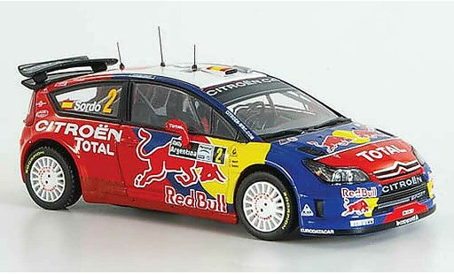 Citroen C4 WRC 2008 1/43 IXO No.2Sordo/ Marti 3.Pl. Rally Zilverin. modelauto