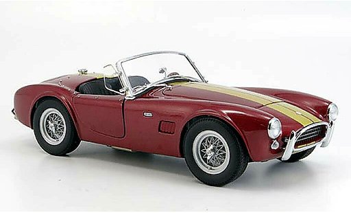 AC Cobra 289 1/18 Exoto rood avec bandes 1963 modelauto