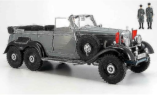 Mercedes G4 Base 1/18 Signature grijs (premium) 1938 modelauto