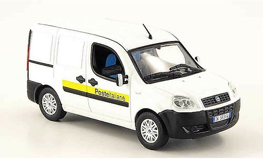 Fiat Doblo Poste 1/43 Norev wit Italienische Post 2006 modelauto