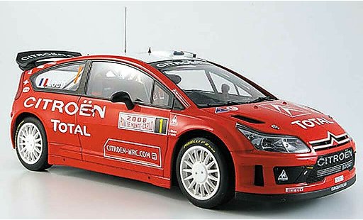 Citroen C4 WRC 1/18 Autoart loeb/ elena noo.1 rallye monte carlo 2008 modelauto