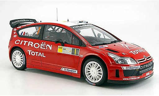 Citroen C4 WRC 1/18 Autoart loeb/ elena no.1 winnaar brd rallye 2008 modelauto
