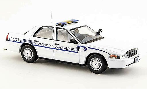 Ford Crown Police Interceptor 1/43 IXO politieDarlington County Sheriff modelauto