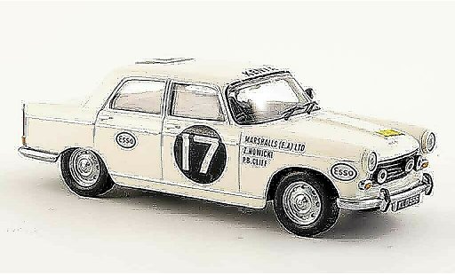Peugeot 404 Berline 1/43 IXO Sedan no.17 winnaar rallye safari 1968 modelauto