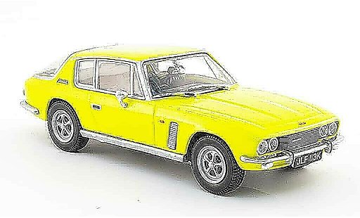 Jensen MK3 Base 1/43 Oxford Interceptor geel modelauto