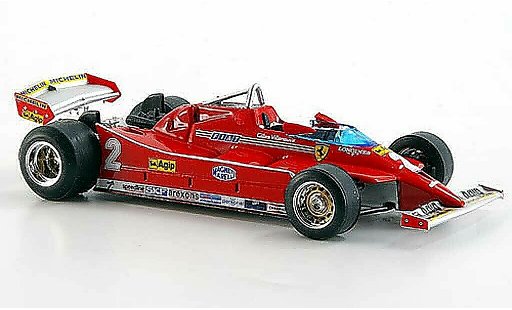 Ferrari 126 C 1/43 Brumm No.2 G Villeneuve Turbo Test GP Imola modelauto