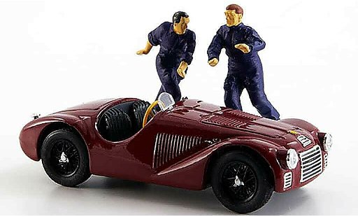 Ferrari 125 F1 1/43 Brumm zwei figuren 1947 modelauto