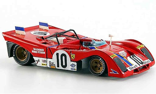 Ferrari 312 PB 1/43 Brumm no.10 peterson schenken brands hatch 1972 modelauto