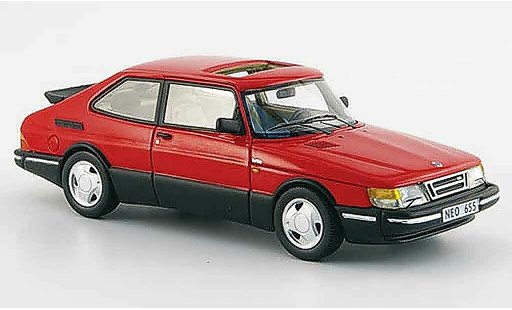 Saab 900 Turbo 1/43 Neo 16 S rood 1992 modelauto