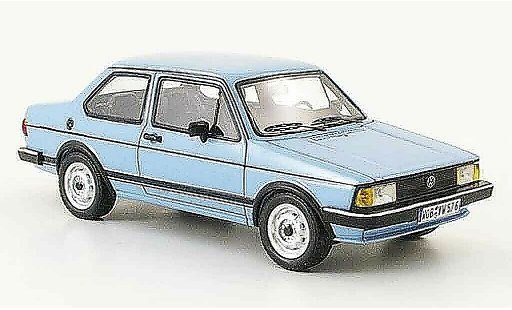 Volkswagen Jetta Base 1/43 Neo 1 zweiturer blauw modelauto