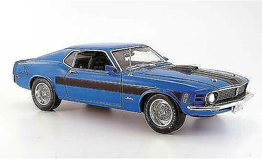 Ford Mustang Special Edition 1/18 Highway 61 sidewinder blauw/zwart modelauto