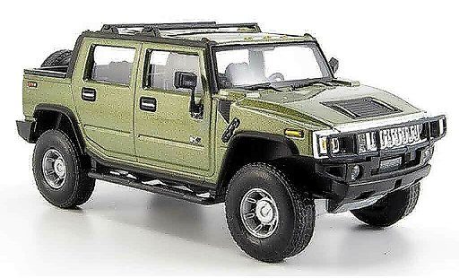 Hummer H2 SUT 1/43 Cararama groen modelauto