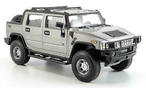 Hummer H2 SUT 1/43 Cararama grijs metallic modelauto