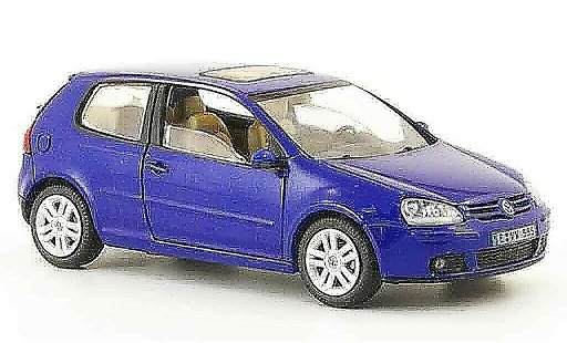 Volkswagen Golf Base 1/43 Schuco blauw 3 portes modelauto