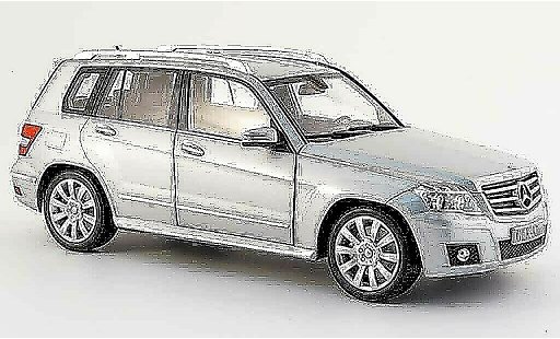 Mercedes Classe GLK Base 1/18 Minichamps (x 204) grijs sport 2008 modelauto
