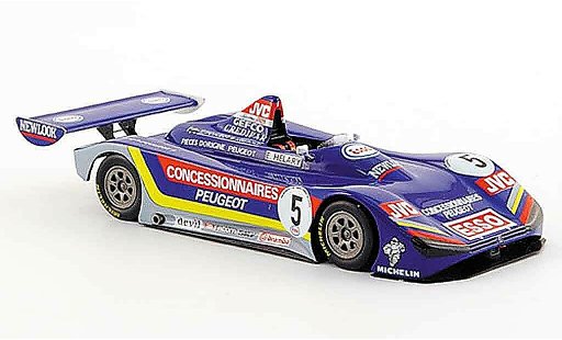 Peugeot 905 1992 1/43 Spark spider no.5 esso winnaar europa cup modelauto