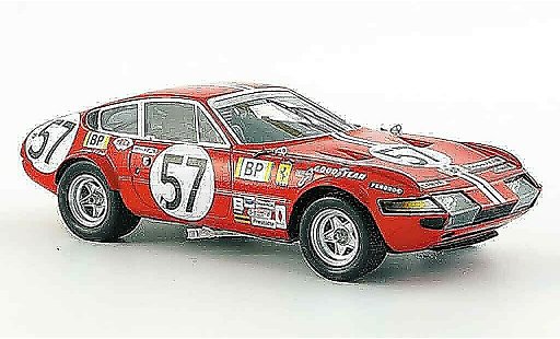 Ferrari 365 GTB/4 1/43 Red Line no.57 nart 24h le mans 1972 modelauto