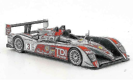 Audi R10 course 1/43 Minichamps 2008 No.3 Sport 24h Le Mans modelauto