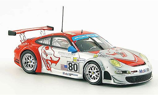 Porsche 911 GT3 RSR 1/43 Minichamps 2008 Flying Lizard Le Mans modelauto