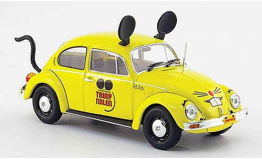 Volkswagen Coccinelle Base 1/43 Minichamps 1200 geel truly nolen pest control 1983 modelauto