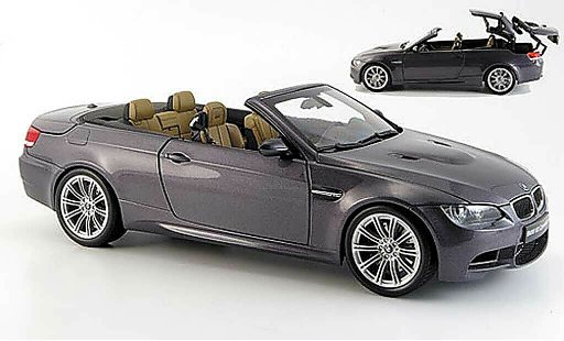 Bmw M3 Cabriolet 1/18 Kyosho E93 grijs 2008 modelauto