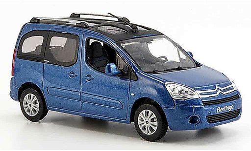 Citroen Berlingo Fourgonnette 1/43 Norev blauw fenster 2008 modelauto