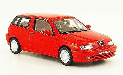 Alfa Romeo 145 berlina 1/43 Pego presentation rood 1997 modelauto