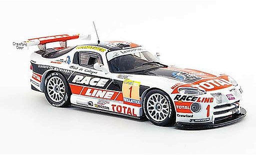 Dodge Viper GTS R 1/43 IXO No.1 winnaar 24 Std. Rennen SPA 2002 modelauto