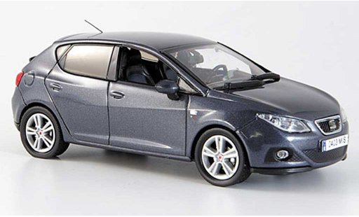 Seat Ibiza SC 1/43 J Collection zwart-grijs 5-portes 2008 modelauto