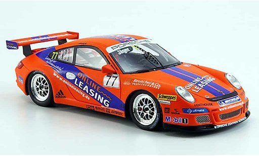Porsche 911 GT3 CUP 1/43 Spark 2008 No.77 Online Leasing Carrera modelauto