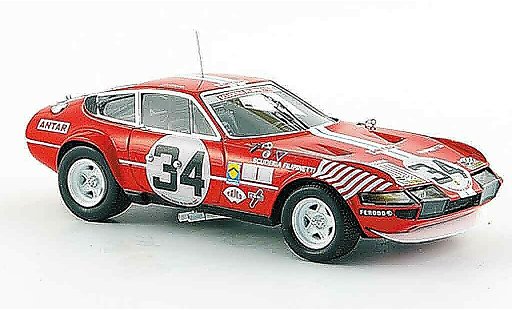 Ferrari 365 GTB/4 1/43 Red Line no.34 siebter le mans 1972 modelauto