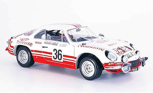 Alpine A110 rallye 1/18 Solido no.36 monte carlo 1973 modelauto