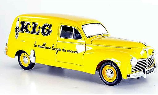 Peugeot 203 Fourgonette 1/18 Solido Bestelbusje kombi klg geel 1954 modelauto