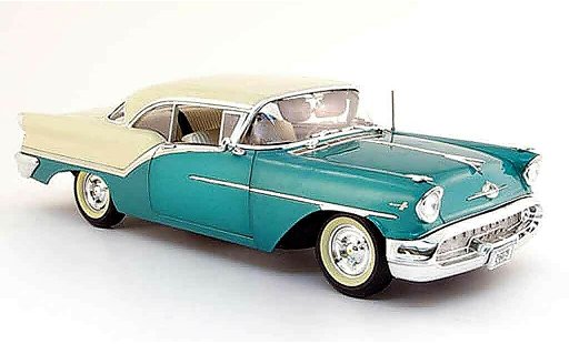 Oldsmobile Super 88 Base 1/18 Highway 61 groen wit 1957 modelauto