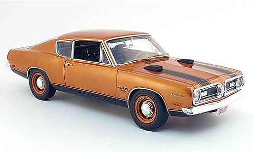Plymouth Barracuda 1969 1/18 Highway 61 440 bronze modelauto