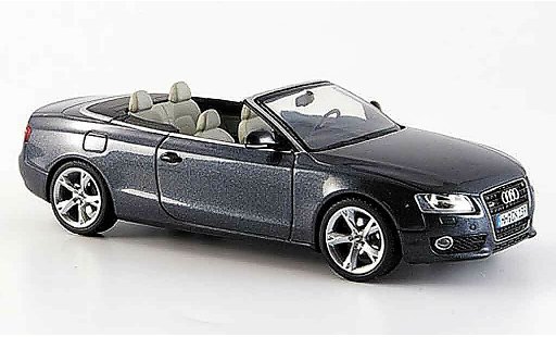 Audi A5 cabriolet 1/43 Schuco grijs modelauto