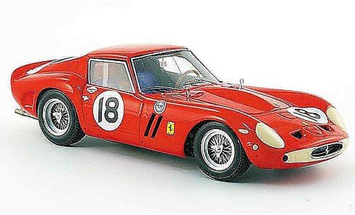 Ferrari 250 GTO 1963 1/43 Red Line no.18 siger daytona continental modelauto