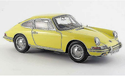 Porsche 911 1964 1/18 CMC (serie) cremegeel innenausstattung zwart modelauto