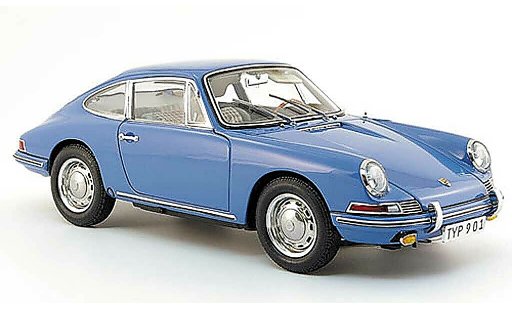 Porsche 911 1964 1/18 CMC (serie) blauw innenausstattung grijs modelauto