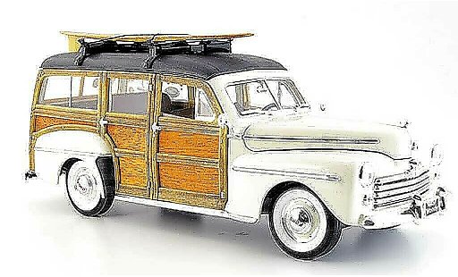 Ford Woody Woody Wagon 1/18 Yat Ming wit 1948 modelauto