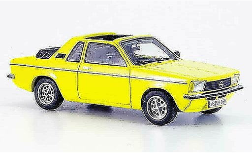 Opel Kadett C Aero 1/43 Neo geel 1978 modelauto