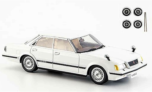 Toyota Mark Base 1/43 Aoshima ii wit grande twincam24 1982 modelauto
