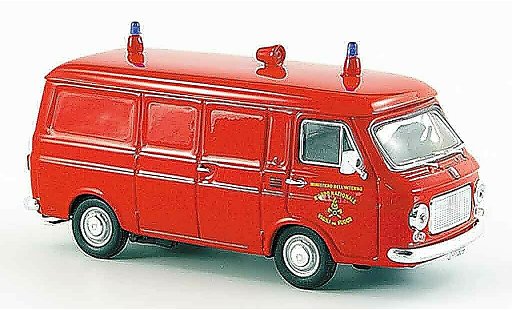 Fiat 238 Van 1/43 Rio bestelwagen Vigili del fuoco pompier Italien 1976 modelauto