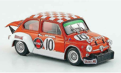 Fiat Abarth 1000 Berlina Corsa 1/43 Brumm TCR Gr.2 No.10 Sony Zandvoort 1971 modelauto