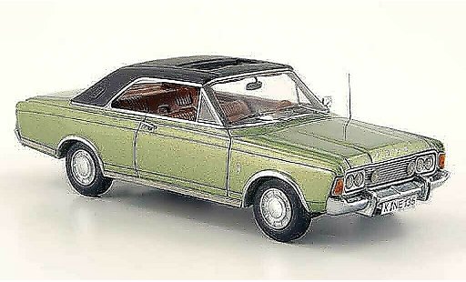 Ford Taunus 20M 1/43 Neo (P7b) Coupe groen/zwart modelauto
