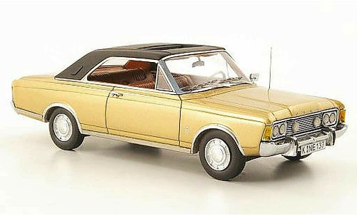 Ford Taunus 20M 1/43 Neo (P7b) Coupe dore/zwart modelauto